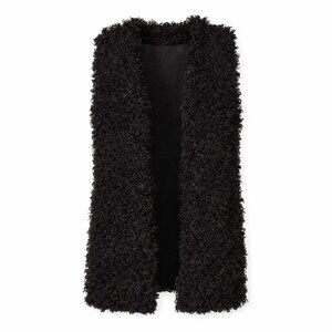 NWT VERTIGO Teddy Bear Black Vest Size XS